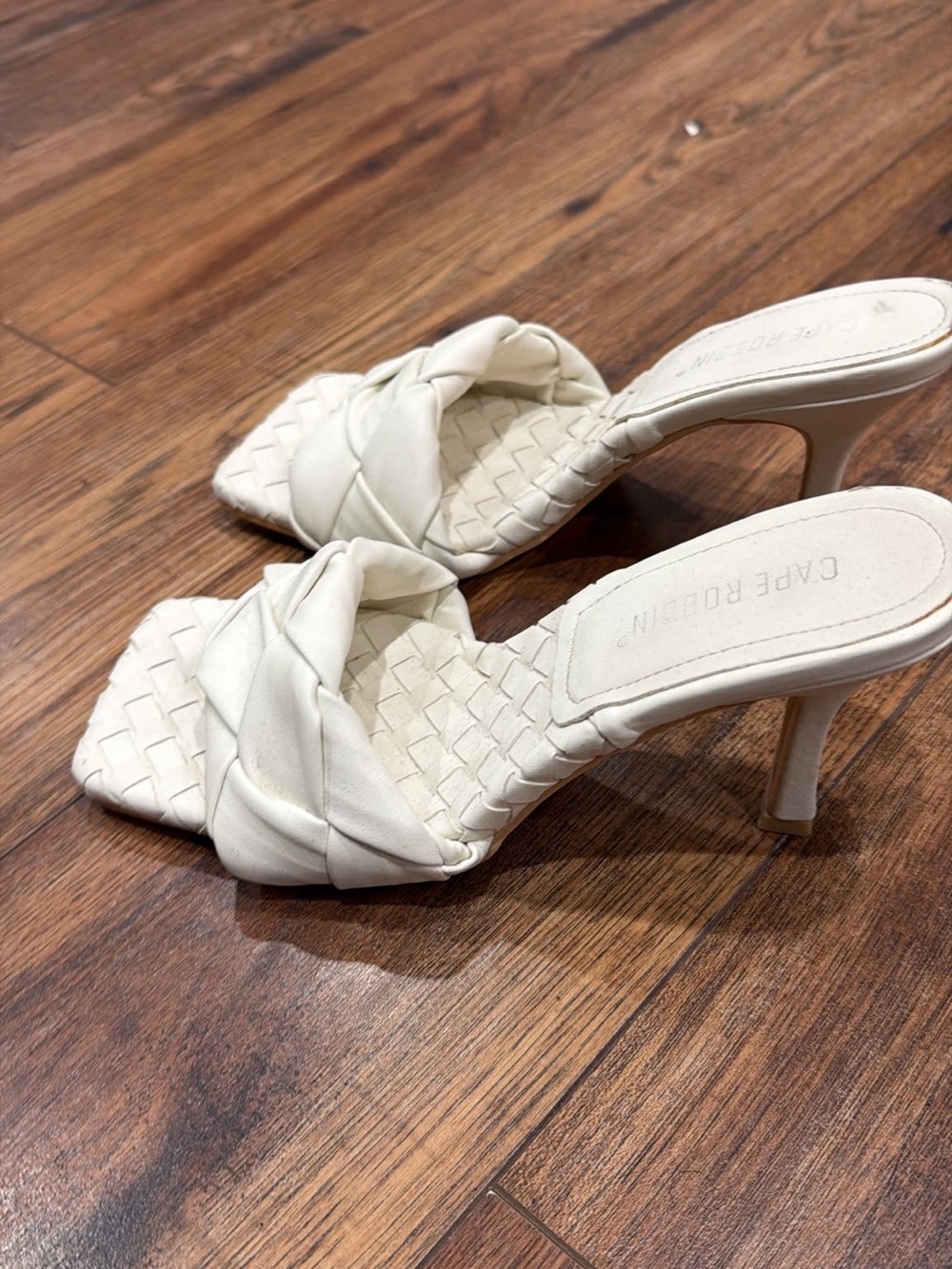 Bottega Veneta Lookalike Heeled Mules